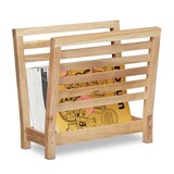 Artikelbild 1 für relaxdays Zeitungsständer 10020656_0 braun Holz, DIN A4, Artikelnummer 473631