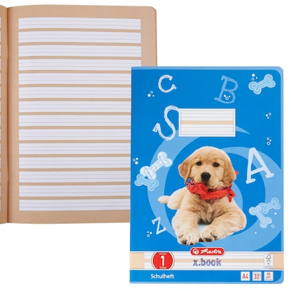 Artikelbild für herlitz Schulheft x.book Lineatur 1 liniert DIN A4 ohne Rand, 32 Blatt, 1 St., Artikelnummer 891451