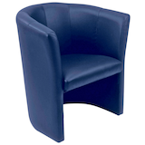 Artikelbild 1 für Nowy Styl Besuchersessel Club blau beige Leder 70,0 x 63,0 x 77,0 cm, 1 St., Artikelnummer 486997