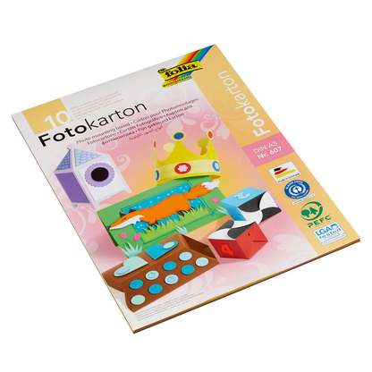 Artikelbild 5 für folia Fotokarton farbsortiert 300 g/qm 10 Blatt, Artikelnummer 132694