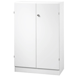 Artikelbild 1 für HAMMERBACHER Aktenschrank Haziender, V6550/W/W/SG weiß 2 Fachböden 80,0 x 42,0 x 127,0 cm, Artikelnummer 792507