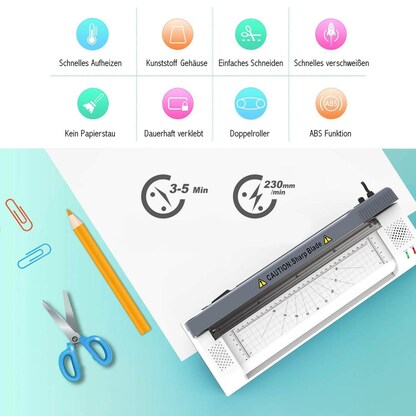 Artikelbild 3 für LMG MULTILAM OL381C Laminiergerät mit Schneidegerät bis DIN A3, Artikelnummer 430647