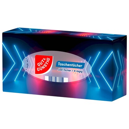 Artikelbild 2 für GUT&GÜNSTIG Taschentücherbox 4-lagig weiß, 100 Tücher, Artikelnummer 990940