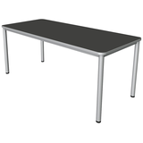 Artikelbild 1 für Kerkmann Prime Schreibtisch anthrazit rechteckig, 4-Fuß-Gestell silber 180,0 x 80,0 cm, Artikelnummer 120849