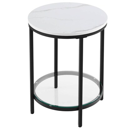 Artikelbild 2 für VASAGLE Beistelltisch rund Spanplatte weiß 45,0 x 45,0 x 55,0 cm, 1 St., Artikelnummer 290538