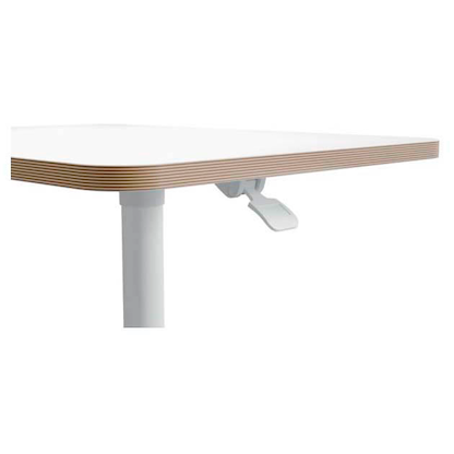 Artikelbild 5 für LEITZ Ergo höhenverstellbarer Schreibtisch weiß rechteckig, 4-Fuß-Gestell weiß 80,0 x 60,0 cm, Artikelnummer 401509