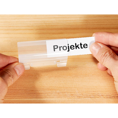 Artikelbild 4 für Vollsichtreiter transparent, 50 St., Artikelnummer 128603