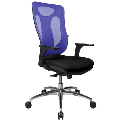 Artikelbild 7 für Topstar Bürostuhl Net Pro 100, NN100 T208 Stoff blau, Gestell schwarz, Artikelnummer 255765