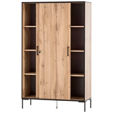 Artikelbild 1 für MÖBELPARTNER Schiebetürenschrank 2000, 701724 landhaus-eiche 6 Fachböden 100,0 x 41,0 x 163,8 cm, Artikelnummer 651093