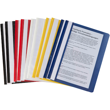 Artikelbild 3 für Schnellhefter Kunststoff farbsortiert DIN A5, 10 St., Artikelnummer 253129