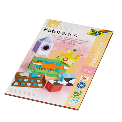 Artikelbild 6 für folia Fotokarton farbsortiert 300 g/qm 10 Blatt, Artikelnummer 155907