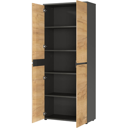 Artikelbild 5 für GERMANIA Aktenschrank Lissabon, 4266-549 grafit 4 Fachböden 80,0 x 40,0 x 197,0 cm, Artikelnummer 881633