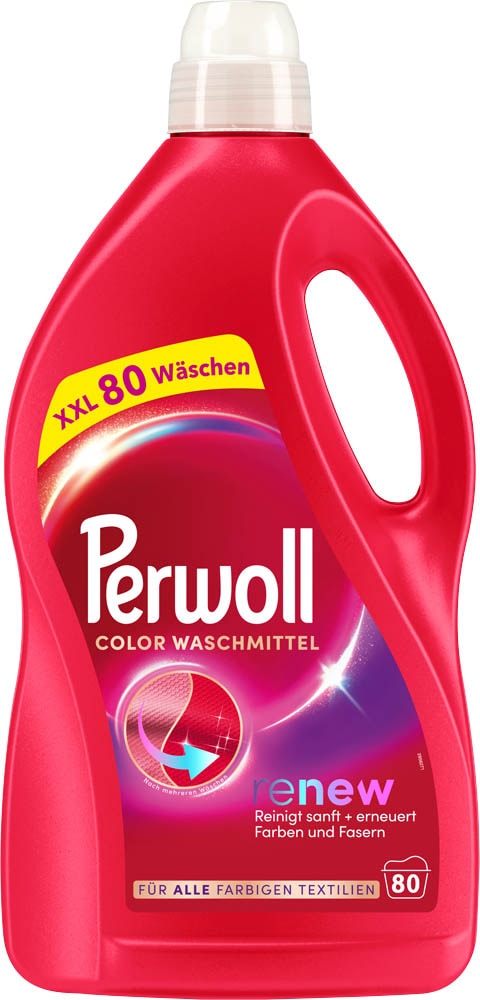 Perwoll COLOR renew Waschmittel flüssig, 4 l