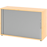 Artikelbild 1 für HAMMERBACHER 1732S Rollladenschrank ahorn, silber 1 Fachboden 120,0 x 40,0 x 74,8 cm, Artikelnummer 992925