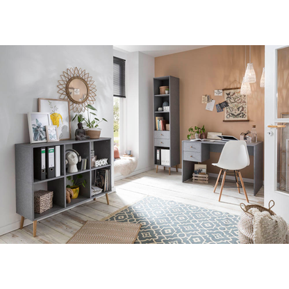 Artikelbild 4 für MÖBELPARTNER Regalschrank Jonte, 150571 grau 40,2 x 39,0 x 194,2 cm, 1 St., Artikelnummer 651234