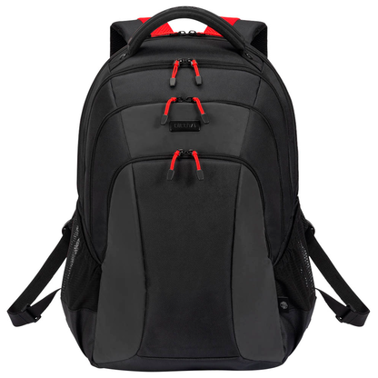 Artikelbild 6 für DICOTA Laptop-Rucksack SEEKER II Kunstfaser schwarz, rot 23,5 l bis 40,6 cm (16 Zoll), Artikelnummer 611219