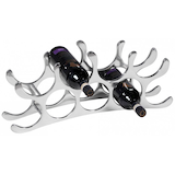 Artikelbild 1 für WOHNLING Weinregal silber 55,0 x 12,0 x 20,0 cm, 1 St., Artikelnummer 905333