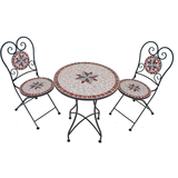 Artikelbild 1 für Garden Pleasure Sitzgruppe AMARILLO, braun Keramik, Metall, 3-teilig, Artikelnummer 309918