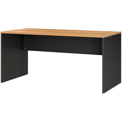 Artikelbild für GERMANIA Lissabon Schreibtisch grafit, navarra-eiche rechteckig, Wangen-Gestell grau 158,0 x 79,0 cm, Artikelnummer 881567