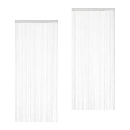 Artikelbild für relaxdays Fadenvorhang weiß 90,0 x 245,0 cm, Artikelnummer 523393