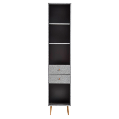 Artikelbild 7 für MÖBELPARTNER Regalschrank Jonte, 150571 grau 40,2 x 39,0 x 194,2 cm, 1 St., Artikelnummer 651234