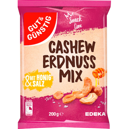 Artikelbild für GUT&GÜNSTIG Cashew-Erdnuss-Mix Nüsse 200,0 g, Artikelnummer 988042
