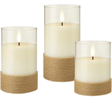 Artikelbild 1 für goobay LED-Kerzen weiß, braun, 3 St., Artikelnummer 725497