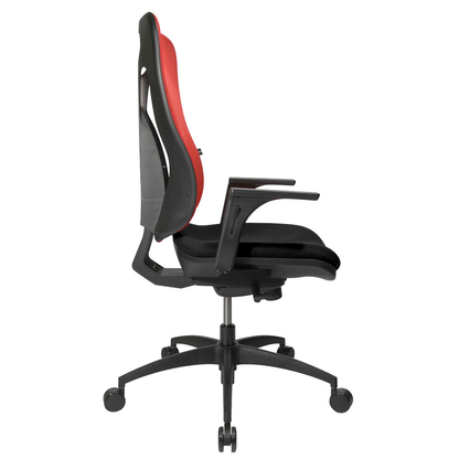 Artikelbild 4 für Topstar Bürostuhl Net Pro 100, NN100 T201 Stoff rot, Gestell schwarz, Artikelnummer 255796