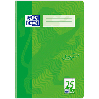 Artikelbild 2 für OXFORD Schulheft Touch Lineatur 25 liniert DIN A4 Außenrand, 16 Blatt, 1 St., Artikelnummer 455321