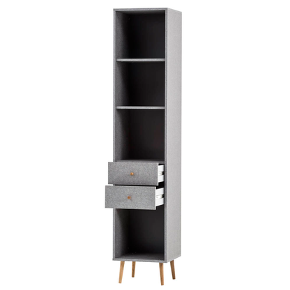 Artikelbild 6 für MÖBELPARTNER Regalschrank Jonte, 150571 grau 40,2 x 39,0 x 194,2 cm, 1 St., Artikelnummer 651234