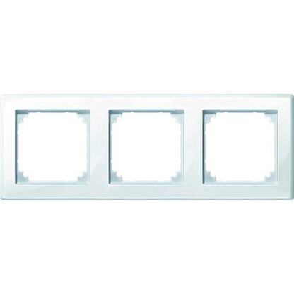 Artikelbild für MERTEN 3-fach Steckdosenrahmen weiß 22,3 x 8,1 cm, 1 St., Artikelnummer 176358