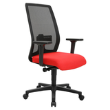 Artikelbild 1 für Topstar Bürostuhl EURO STAR 200, EU20OG210 Stoff rot, Gestell schwarz, Artikelnummer 539542