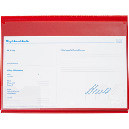 Artikelbild 7 für BOI Patienten-Dokumentationsmappe Professional-Line PLUS DIN A4 rot, 1 St., Artikelnummer 667024