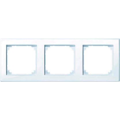 Artikelbild für MERTEN 3-fach Steckdosenrahmen weiß 22,3 x 8,1 cm, 1 St., Artikelnummer 176398