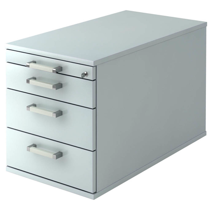 Artikelbild für HAMMERBACHER Solid TC30 Rollcontainer lichtgrau 4 Auszüge 42,8 x 80,0 x 51,2 cm, Artikelnummer 399480