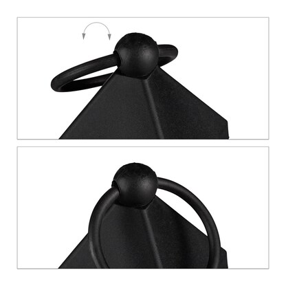 Artikelbild 6 für relaxdays LED Laternen schwarz 10,0 cm, 2 St., Artikelnummer 644023