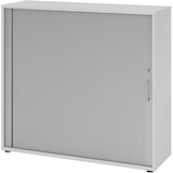 Artikelbild 1 für HAMMERBACHER 1733S Rollladenschrank lichtgrau, silber 2 Fachböden 120,0 x 40,0 x 110,0 cm, Artikelnummer 992887