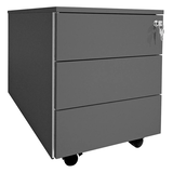 Artikelbild 1 für Kerkmann Prime Rollcontainer anthrazit 3 Auszüge 42,0 x 80,0 x 54,0 cm, Artikelnummer 120989