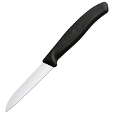 Artikelbild 1 für VICTORINOX Küchenmesser silber, schwarz glänzend, poliert, Klinge: 8,0 cm, 1 St., Artikelnummer 373047