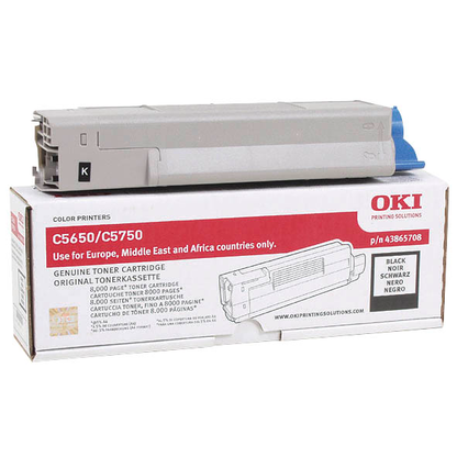 Artikelbild für OKI 43865708 schwarz Toner, Artikelnummer 100990