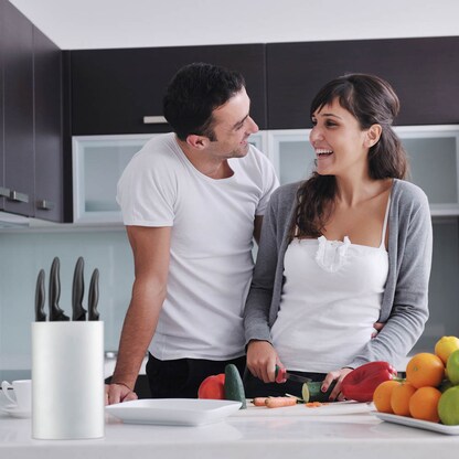 Artikelbild 4 für relaxdays Messerblock silber, 1 St., Artikelnummer 473233