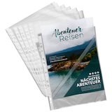 Artikelbild 1 für Gera-Folien Prospekthüllen DIN A4 transparent genarbt 0,05 mm, 100 St., Artikelnummer 540112