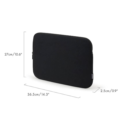 Artikelbild 2 für DICOTA Laptophülle Sleeve ONE Recycling-PET schwarz bis 35,8 cm (14,1 Zoll), Artikelnummer 610952