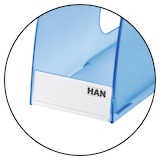 Artikelbild 1 für HAN Beschriftungsschilder mit Clip transparent, 10 St., Artikelnummer 331421