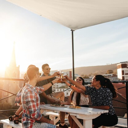 Artikelbild 7 für relaxdays Sonnensegel rechteckig beige 2,0 x 4,0 m, Artikelnummer 770962