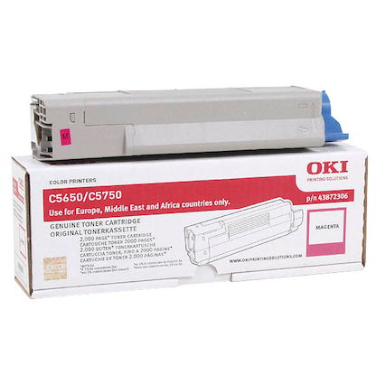 Artikelbild für OKI 43872306 magenta Toner, Artikelnummer 101014