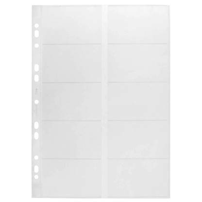 Artikelbild 3 für DURABLE Visitenkartenhüllen DIN A4 transparent glatt 0,10 mm, 10 St., Artikelnummer 130328