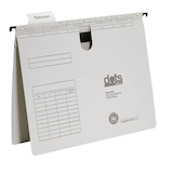 Artikelbild 1 für AKTION: dots Hängehefter Karton lichtgrau DIN A4 1x kaufmännische BZ-Heftung, 25 St., Artikelnummer 950451