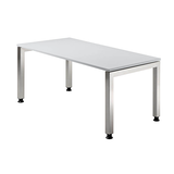 Artikelbild 1 für HAMMERBACHER JS16 höhenverstellbarer Schreibtisch lichtgrau rechteckig, 4-Fuß-Gestell silber 160,0 x 80,0 cm, Artikelnummer 864278