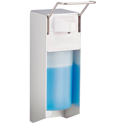 Artikelbild für relaxdays Desinfektionsspender 10024242_0 silber Kunststoff 0,5 l, 1 St., Artikelnummer 300051